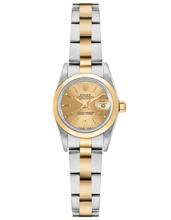Rolex Oyster Perpetual 76183 24mm Champagne Dial Women’s Watch