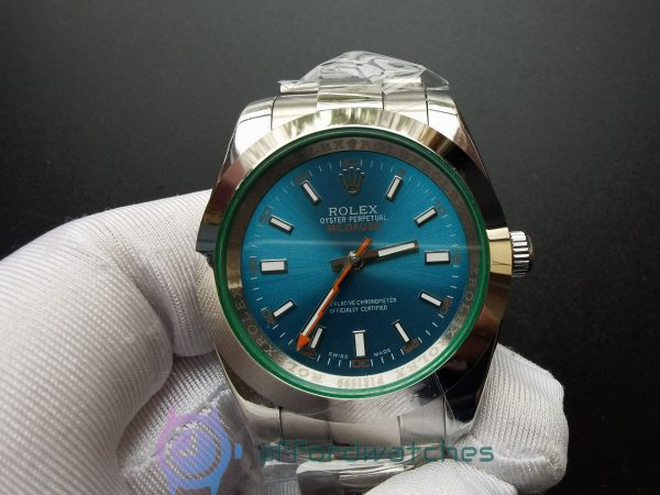 Rolex Milgauss 116400v Blue And Stainless Steel 40mm For Men Watch