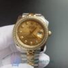 Rolex Datejust 26283rbr Yellow Gold And Stainless Steel Champagne 36mm For Men Watch