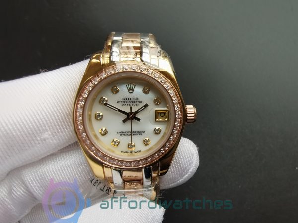 Rolex Datejust 80299 29mm White 18k Gold Oyster For Men Watch