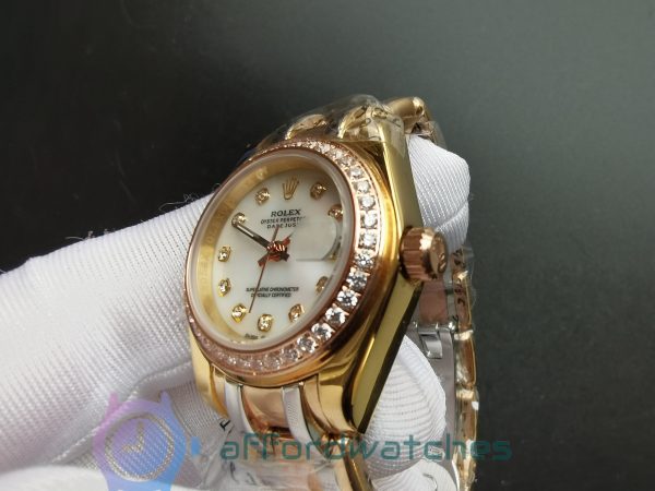 Rolex Datejust 80299 29mm White 18k Gold Oyster For Women Watch
