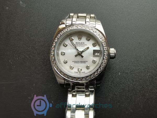 Rolex Pearlmaster 29mm 80299 White Dial And 18k White Gold For Women Watch