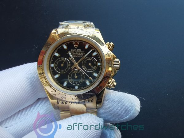 Rolex Daytona White Dial And Yellow Gold Case 40mm For Men Watch