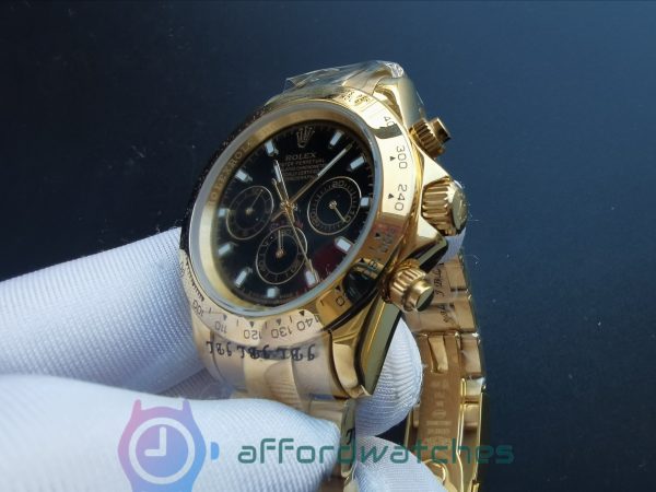 Rolex Daytona White Dial And Yellow Gold Case 40mm For Men Watch