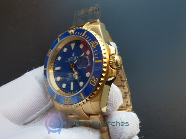 Rolex Submariner 116618lb 40 Mm 18kt Yellow Gold Blue Dial For Men Watch