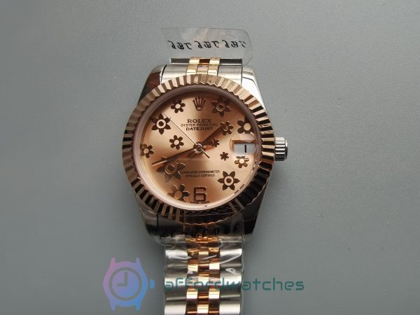 Rolex Datejust 178271 Jubilee Stainless Steel And Pink Flower 31mm For Women Watch