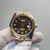 Rolex Datejust 116233 Black Jubilee Diamond And 18k Yellow And Stainless Steel 36 Mm For Women Watch